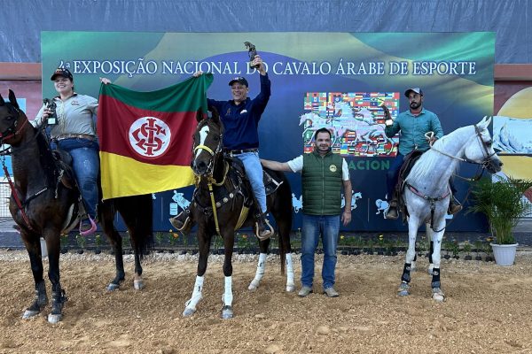 Gaúchos dominam pódio no primeiro dia da 4ª Nacional do Cavalo Árabe de Esporte